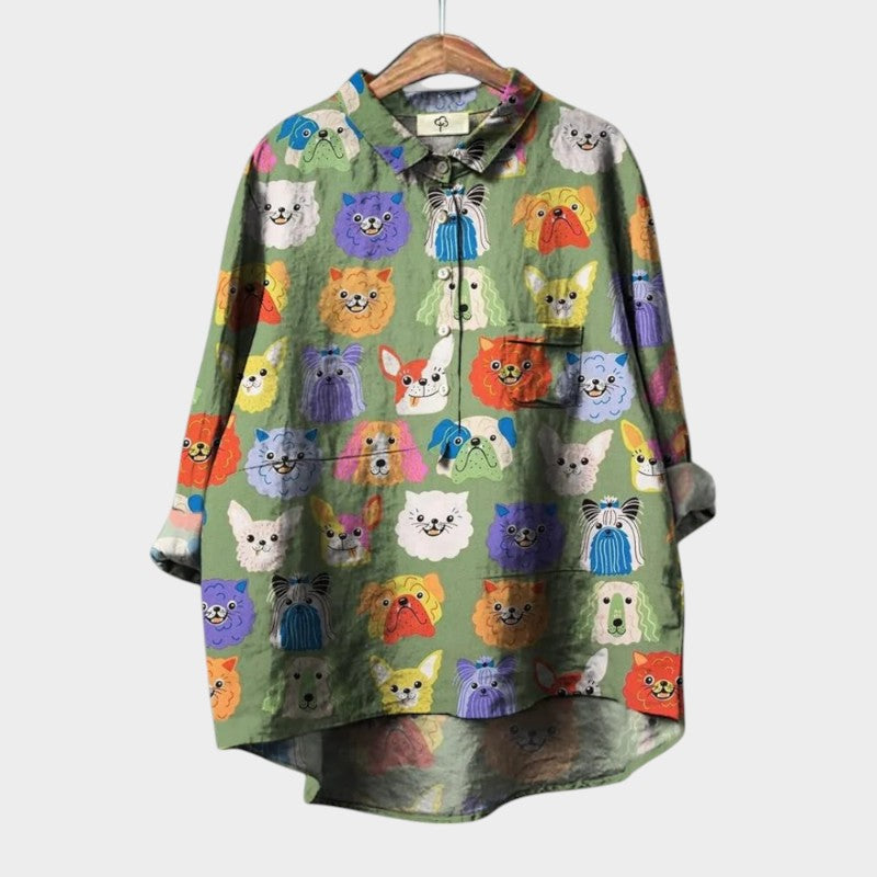 Iris Bluse mit Prints
