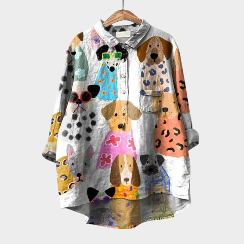 Iris Bluse mit Prints