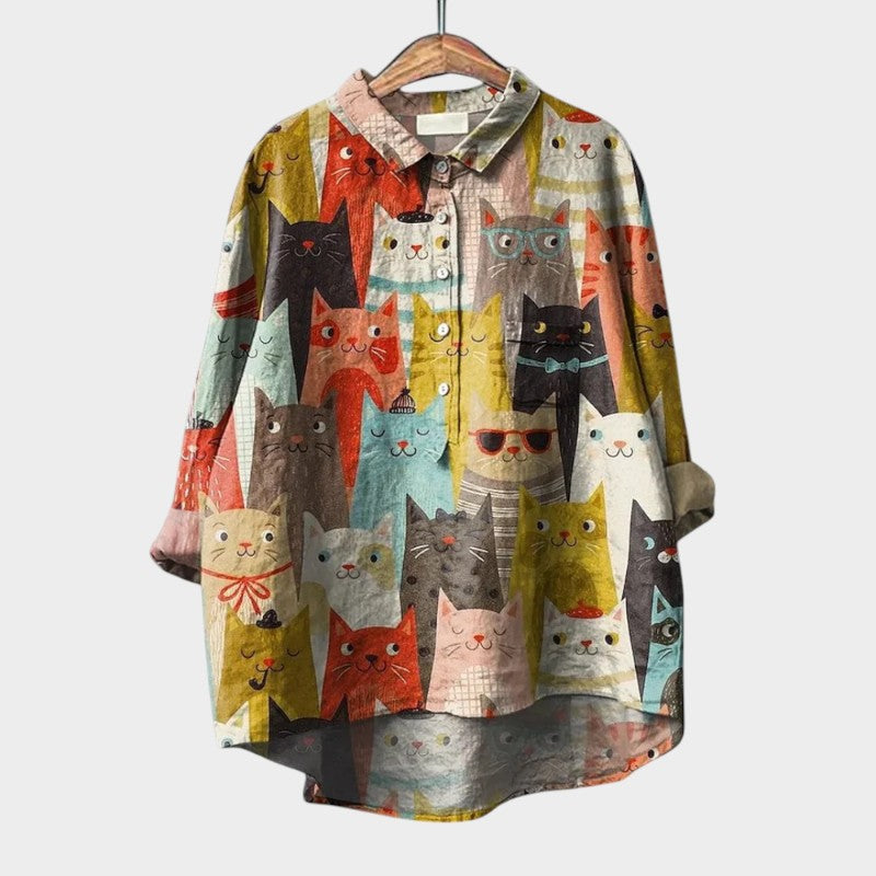Iris Bluse mit Prints