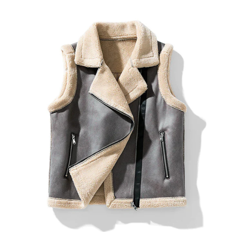 Warme Vintage Weste für Damen | Ärmellos