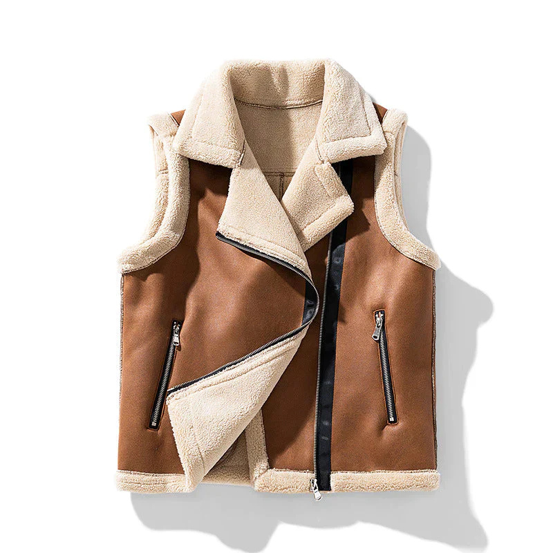 Warme Vintage Weste für Damen | Ärmellos