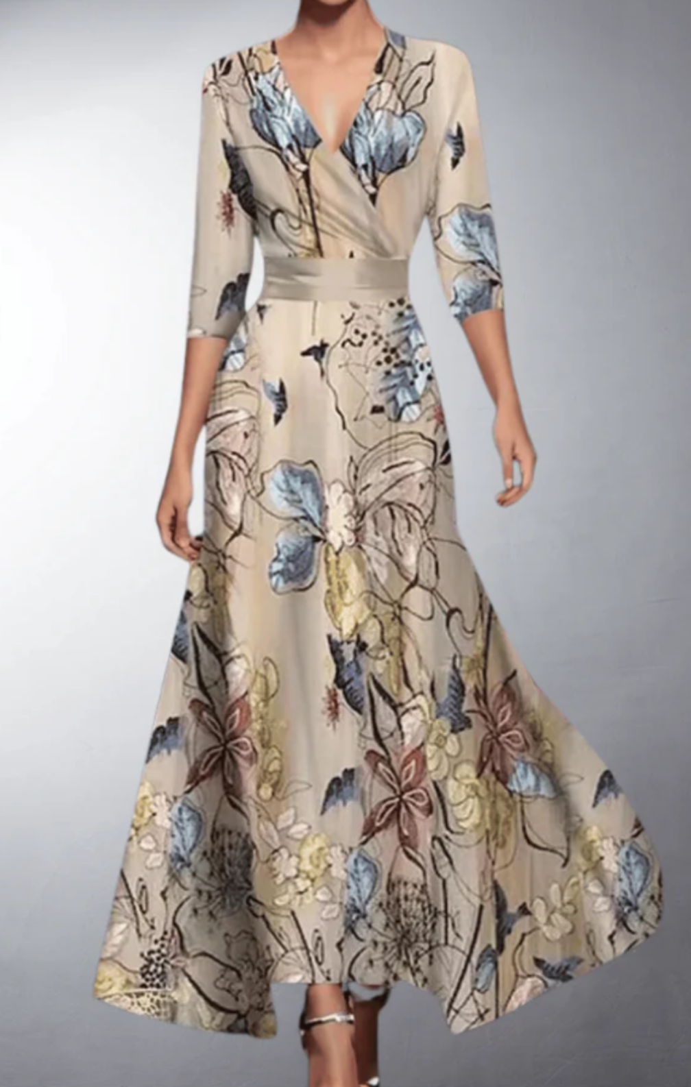 Flora Blumenmaxikleid