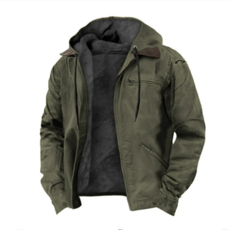 Ryder | Herren Klassische Kapuzen Jacke | Warme