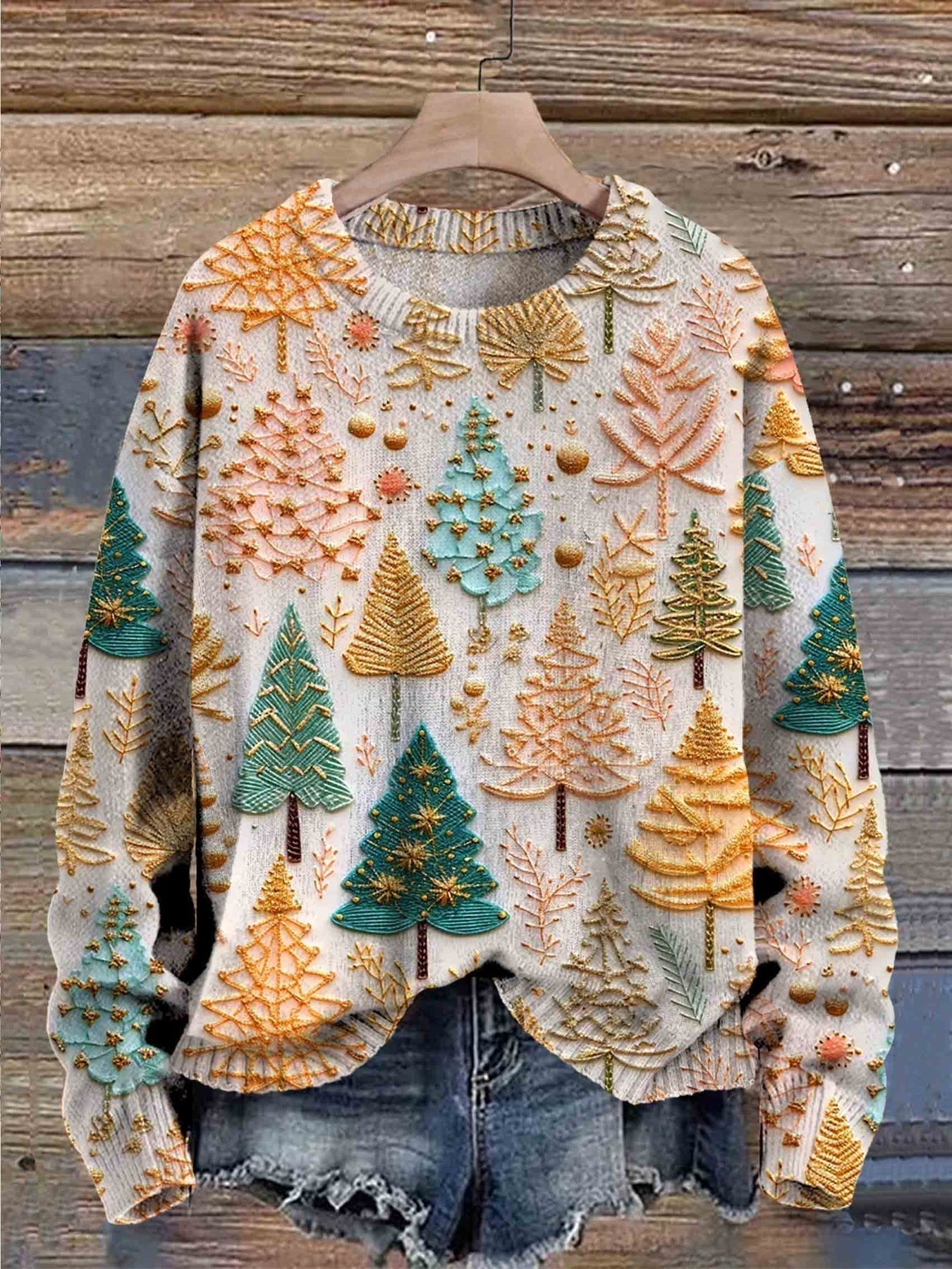 Weihnachtsbaum-Pullover – Festliche Wärme mit verspieltem Charme
