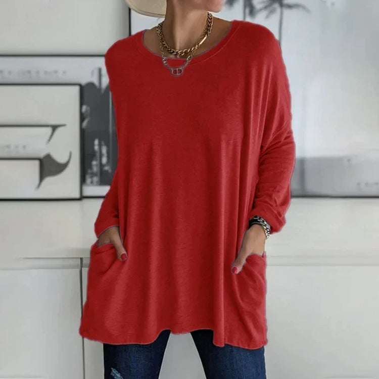 Lässiger Oversize Pullover Für Damen | Rundhals