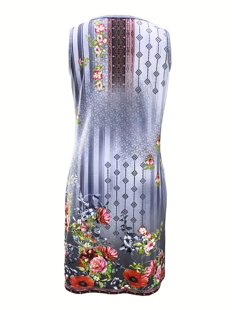Chiquita - Ärmelloses Tank-Kleid für lässigen Frühlings- und Sommerlook
