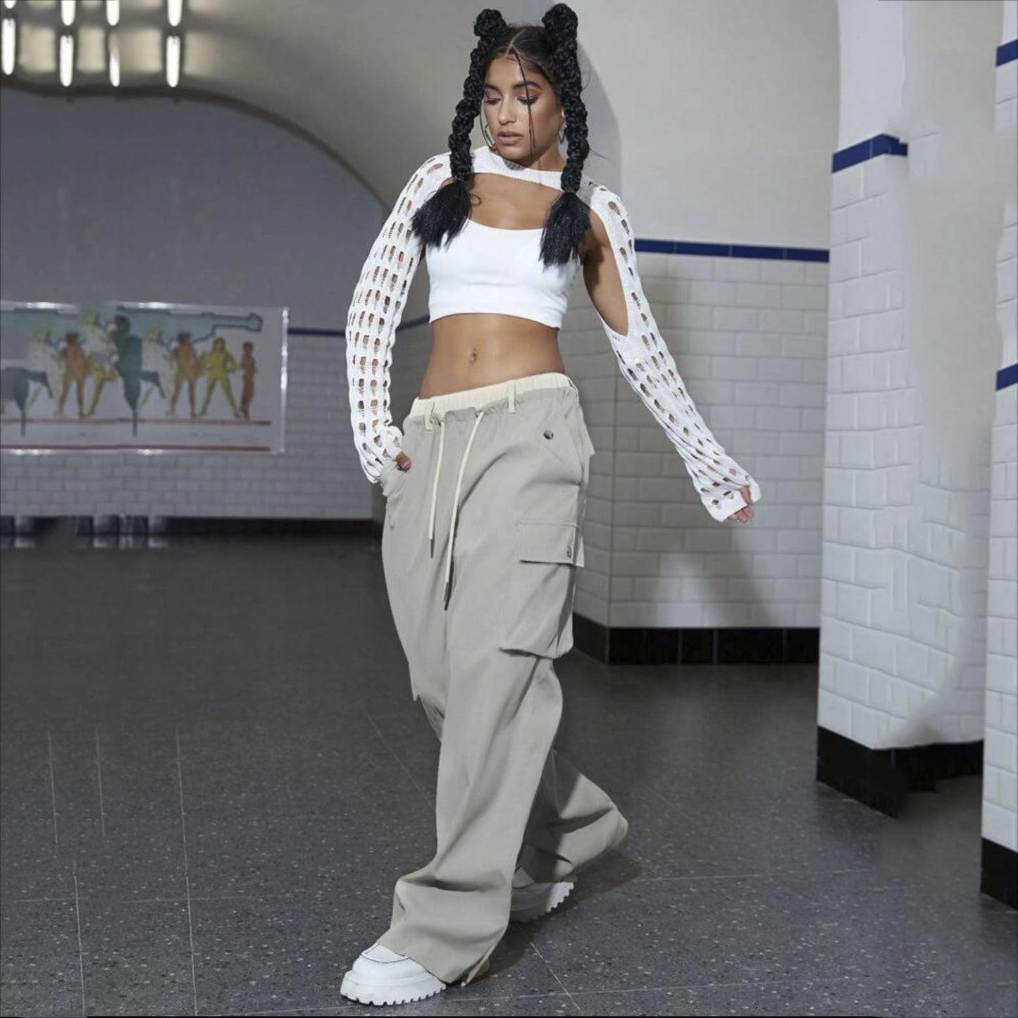 "Street Cargo" - Cargo Pants mit Zipper