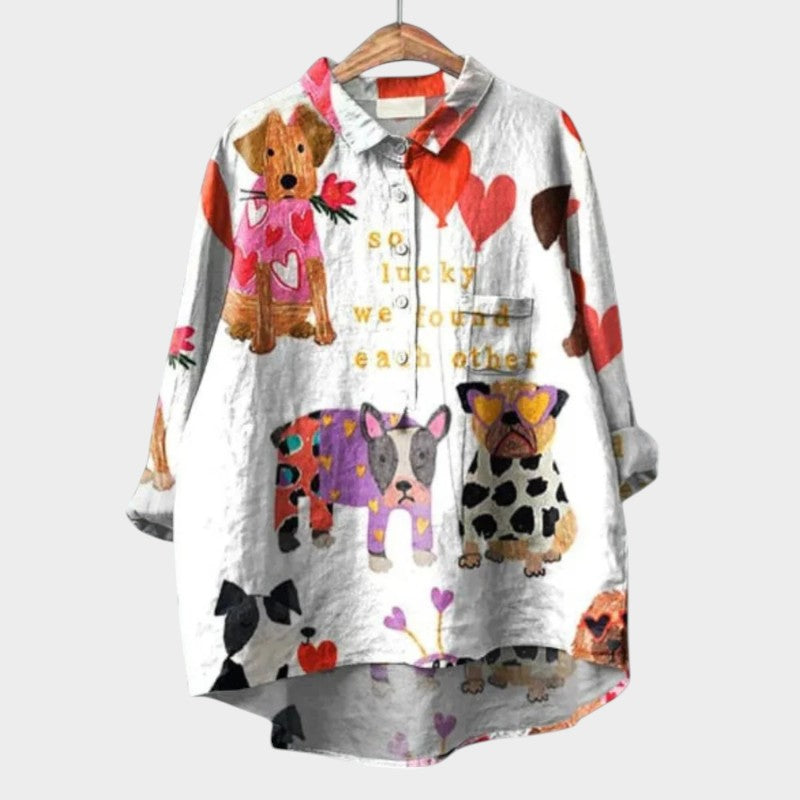 Iris Bluse mit Prints