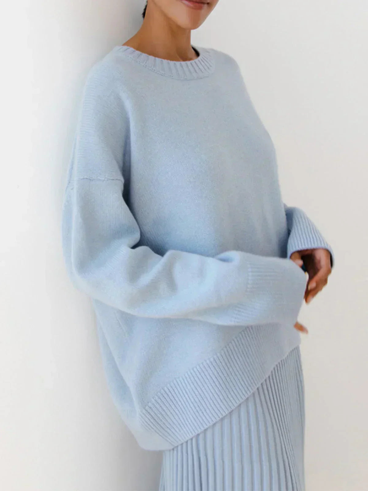 Pullover mit lockerer Passform – Moderne Schlichtheit mit mühelosem Komfort