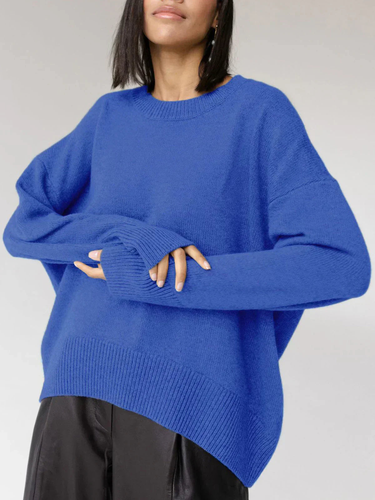 Pullover mit lockerer Passform – Moderne Schlichtheit mit mühelosem Komfort