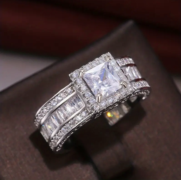 Halo Zirkonia Dimanten Ring