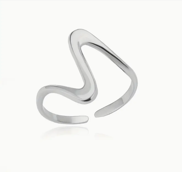Wellen Designer Ring 18 Gold