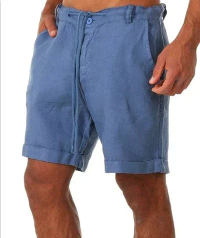 KALIO - kurze leinen shorts für männer
