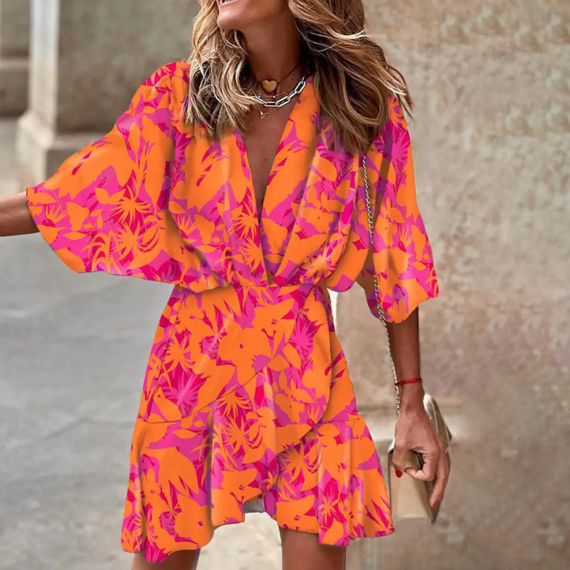 Isla - Elegantes Kleid mit Fledermausärmeln