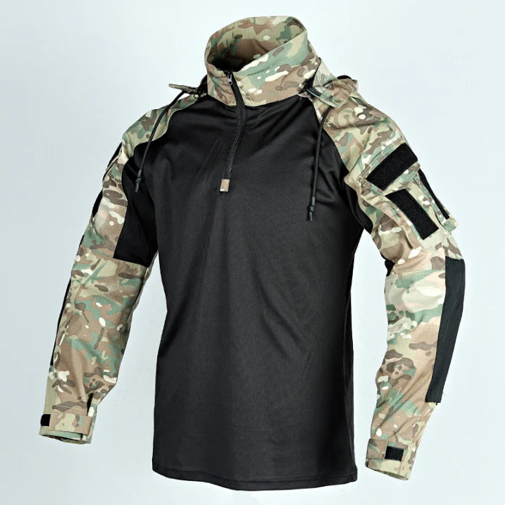 Taktische Softshell Jacke für Herren | Mit Kapuze
