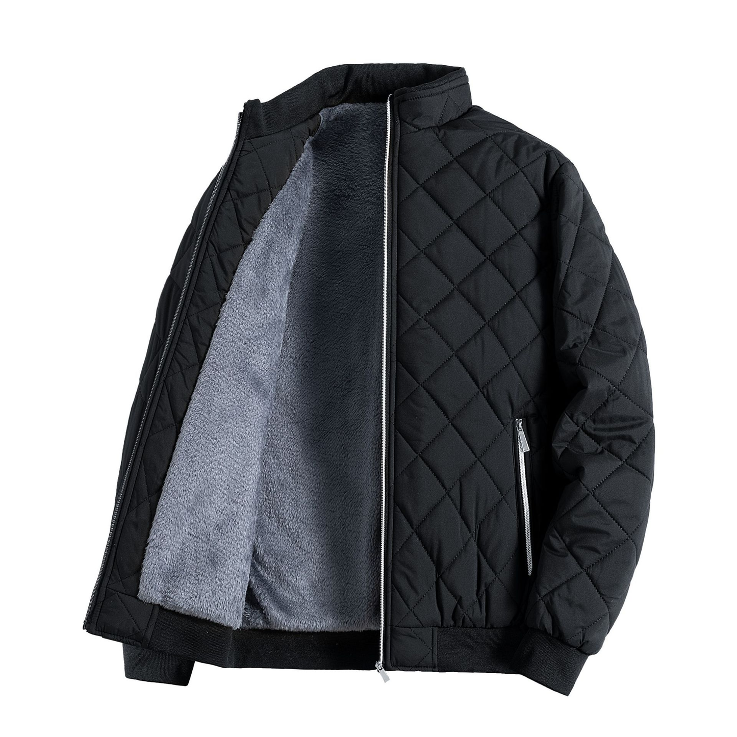 Herren Fleece Steppjacke | Lässig