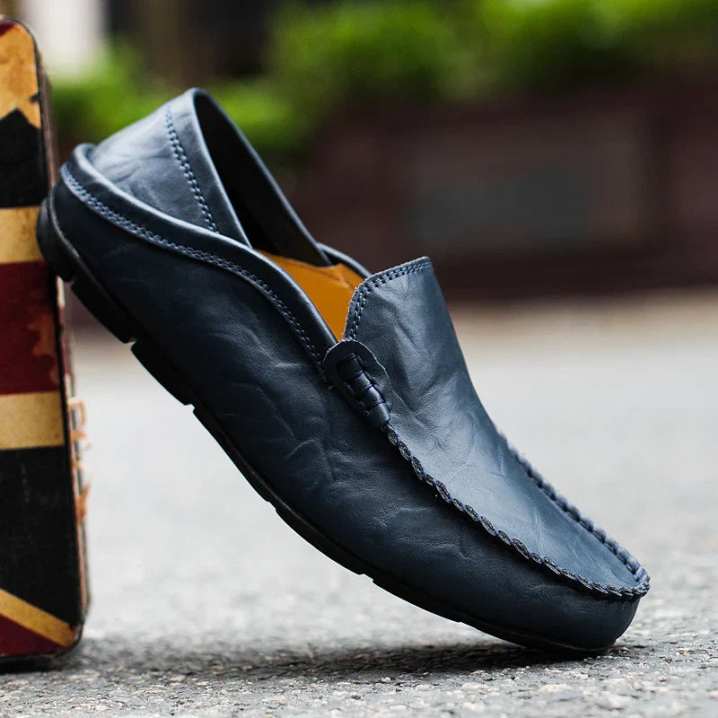 Herrenloafer aus echtem italienischem Leder