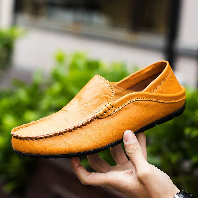 Herrenloafer aus echtem italienischem Leder