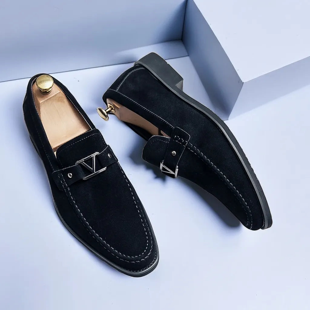 Herrenloafer aus handgefertigtem Wildleder