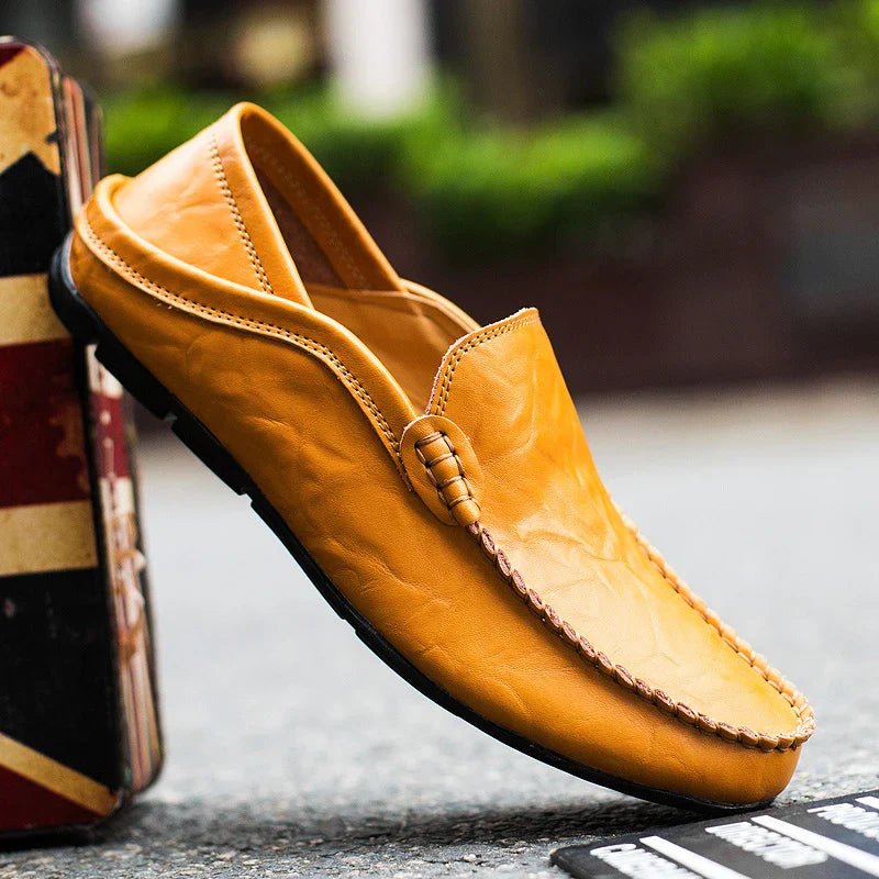 Herrenloafer aus echtem italienischem Leder