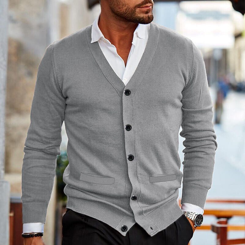 Lässige Herren-Strickjacke - Magne