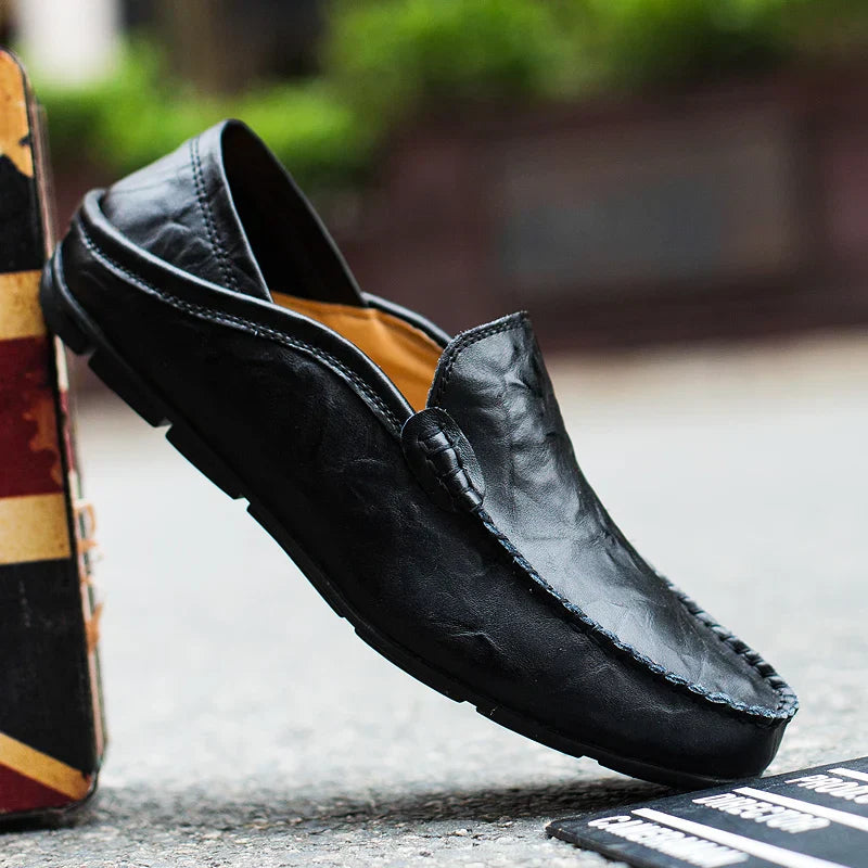 Herrenloafer aus echtem italienischem Leder