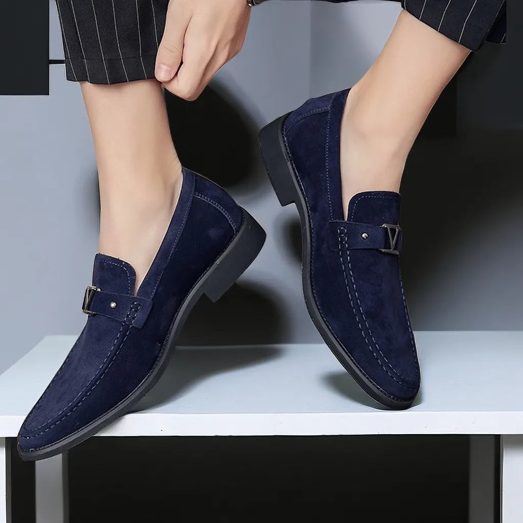Herrenloafer aus handgefertigtem Wildleder