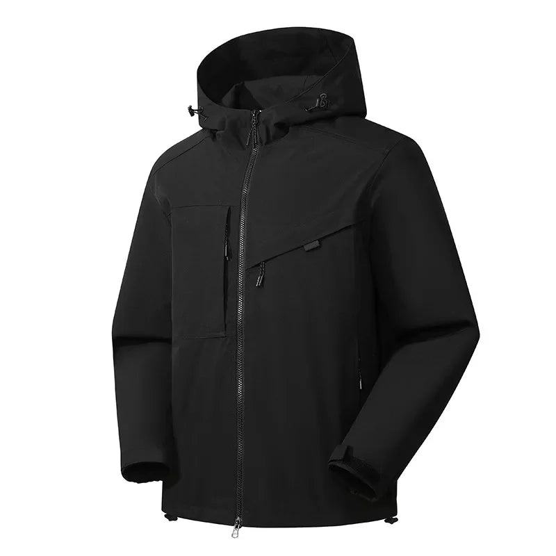 Lässige Skijacke mit Kapuze für Herren | Winter