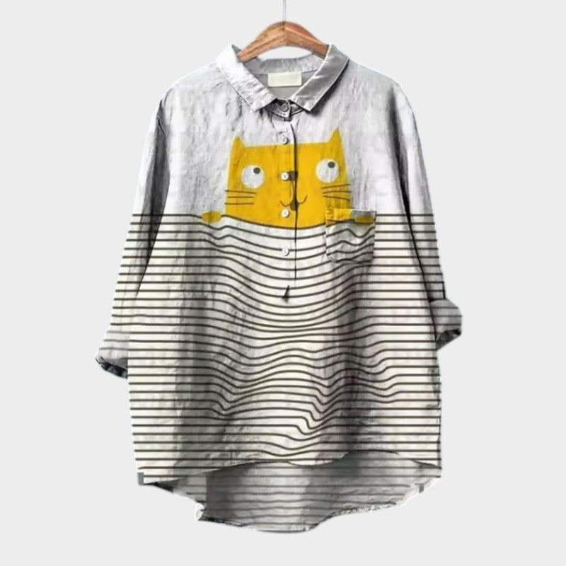 Jenny Katzendruck Bluse