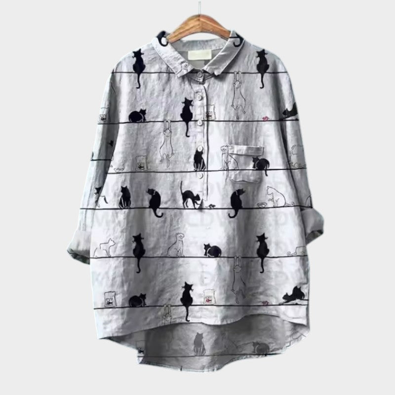 Jenny Katzendruck Bluse