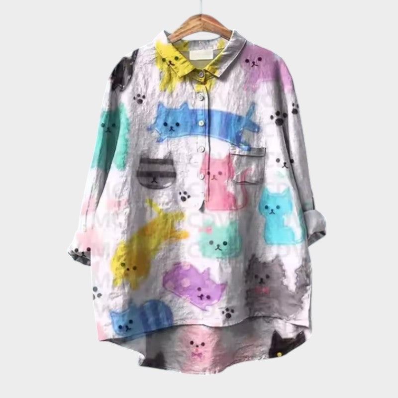Jenny Katzendruck Bluse