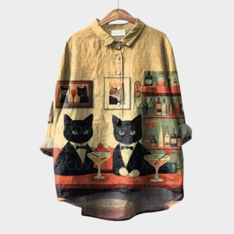 Jenny Katzendruck Bluse