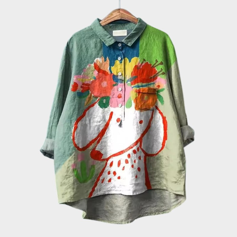 Iris Bluse mit Prints