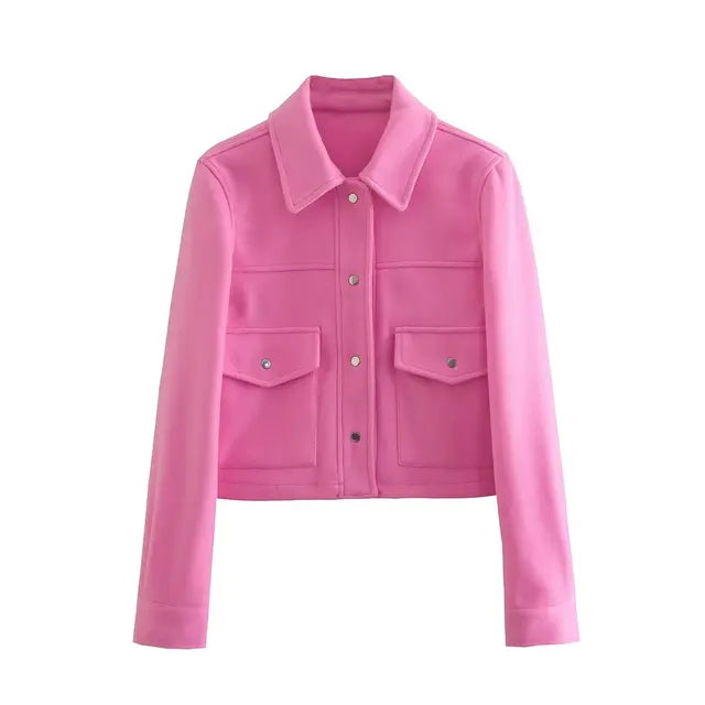 Emilia - Stylische schicke Wolljacke mit Knopfleiste für Damen