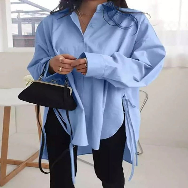 "Aleyna" Oversized Hemdbluse