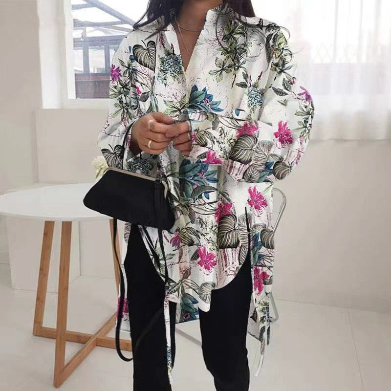 "Aleyna" Oversized Hemdbluse