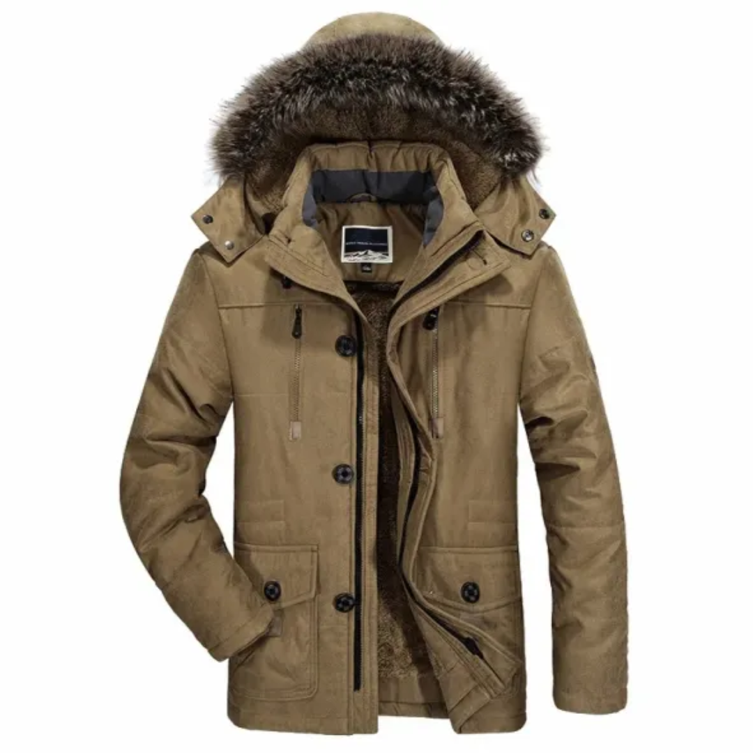 Warmer Winterparka Mit Kapuze Für Herren | Reißverschluss