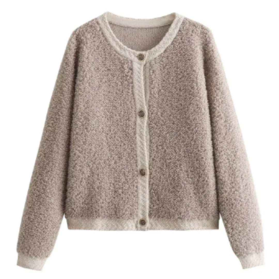 Leichte Warme Damen-Strickjacke | Langarm