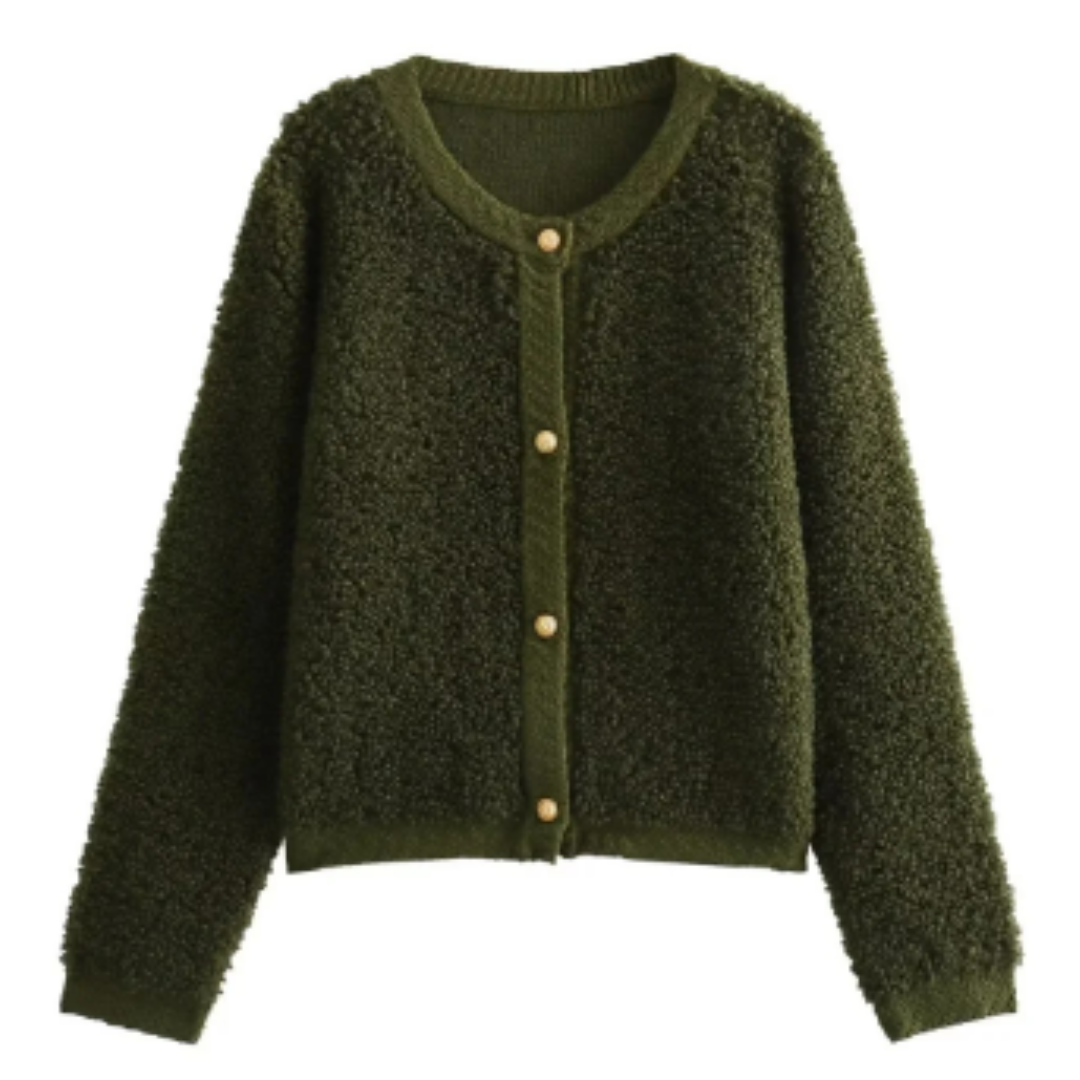Leichte Warme Damen-Strickjacke | Langarm