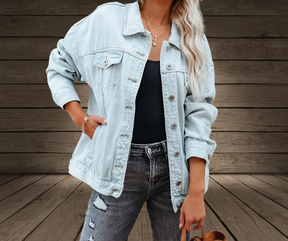 Micaela - Damen Vintage Denim Jacken