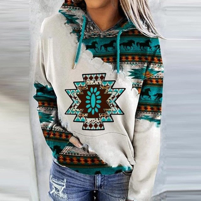 Beau - Langärmeliger Kapuzenpullover