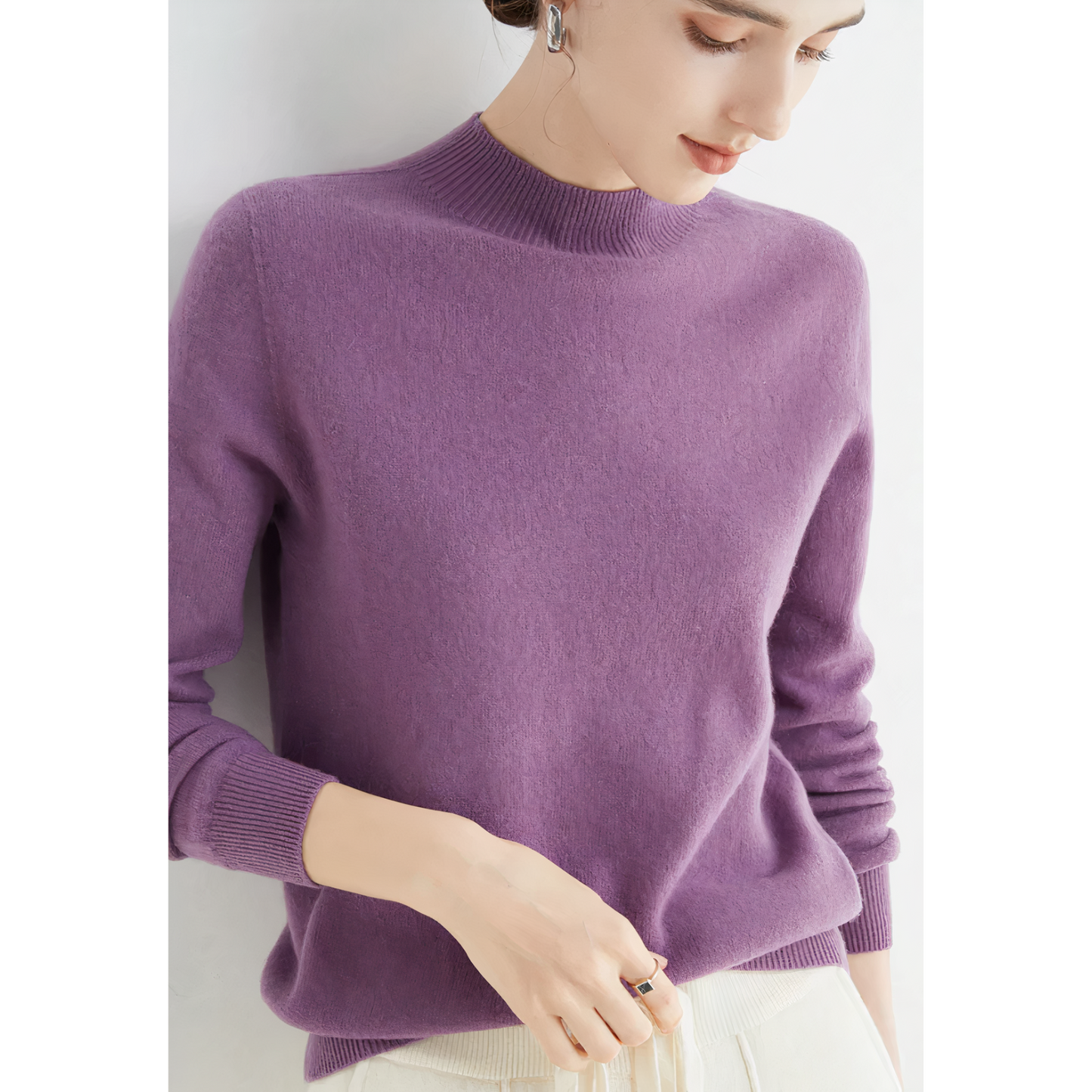 Gestrickter Kaschmir Pullover - Emmy