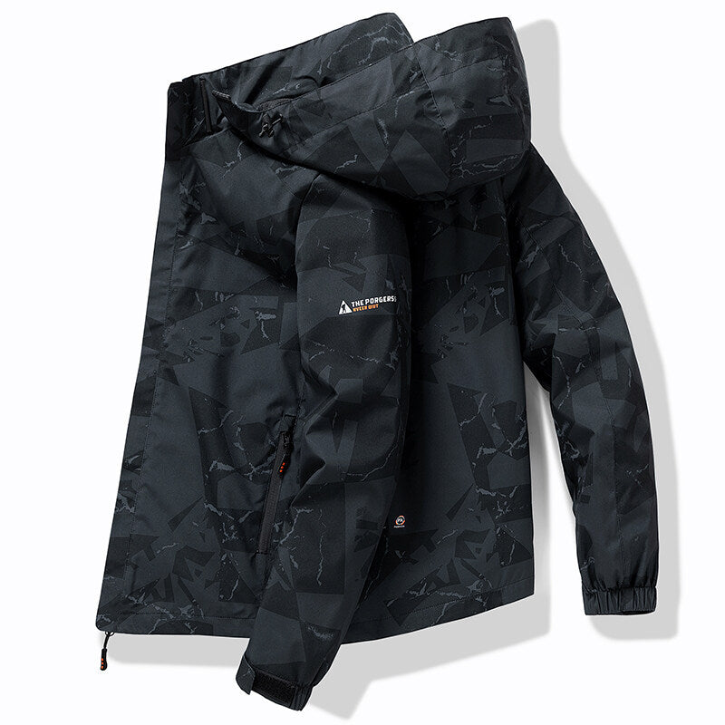 Stylische Skijacke für Herren | Mit Kapuze