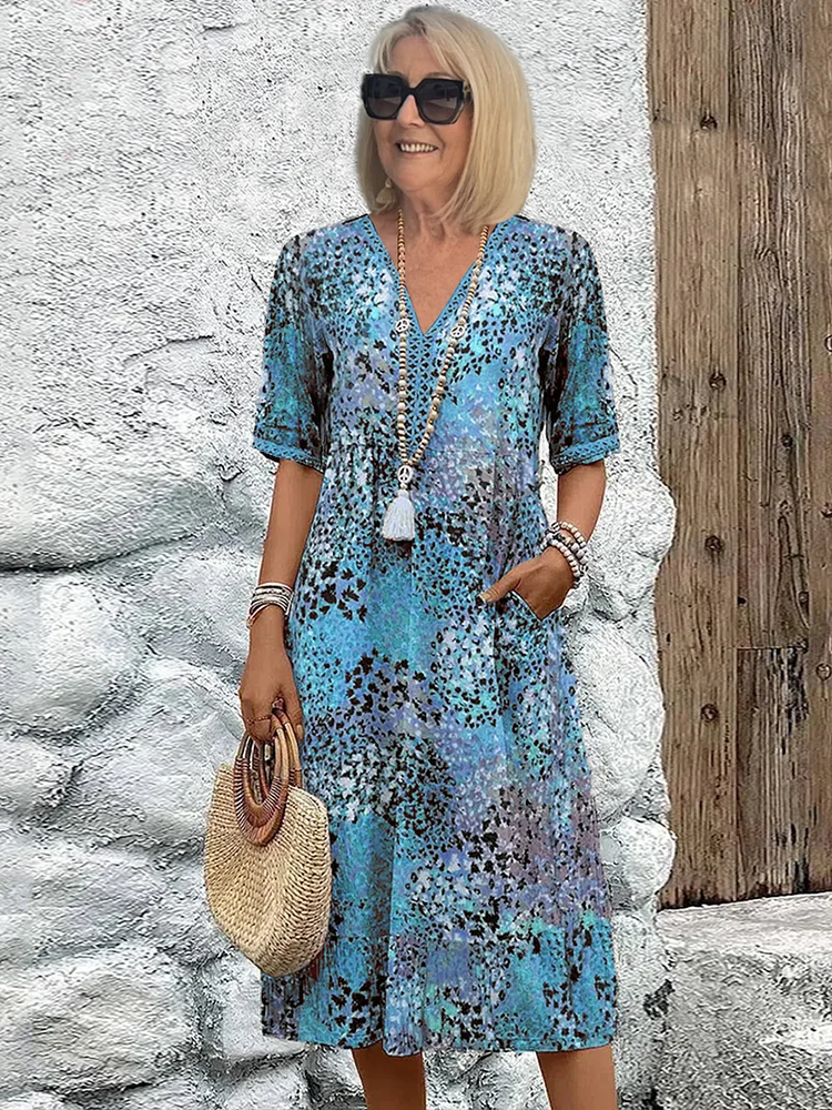 Florencia Lebendiges Midikleid