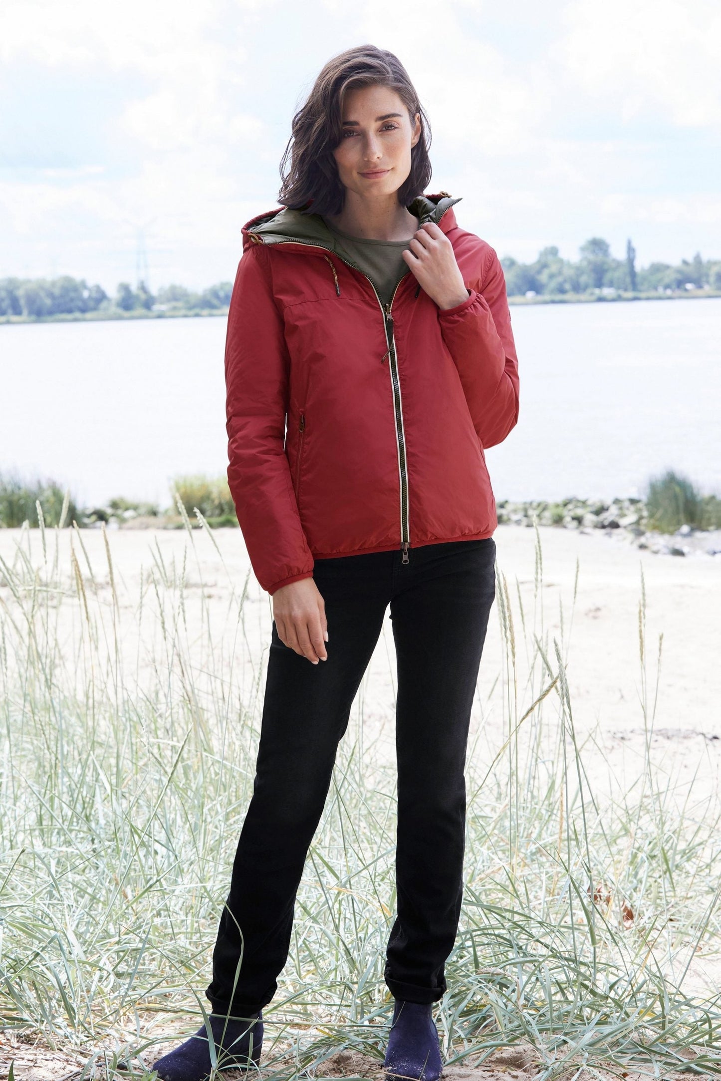 "Sabrina" Ultraleichte Wendejacke