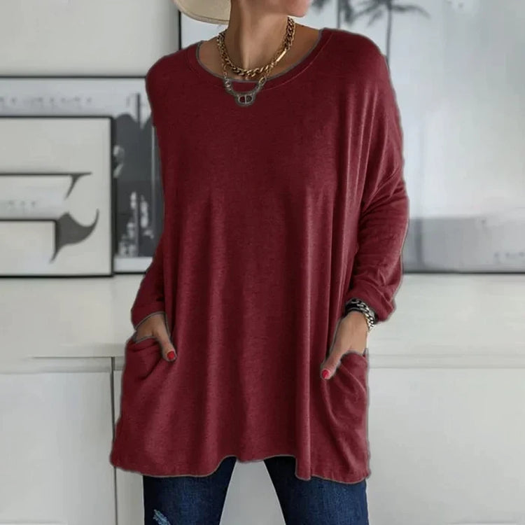 Lässiger Oversize Pullover Für Damen | Rundhals