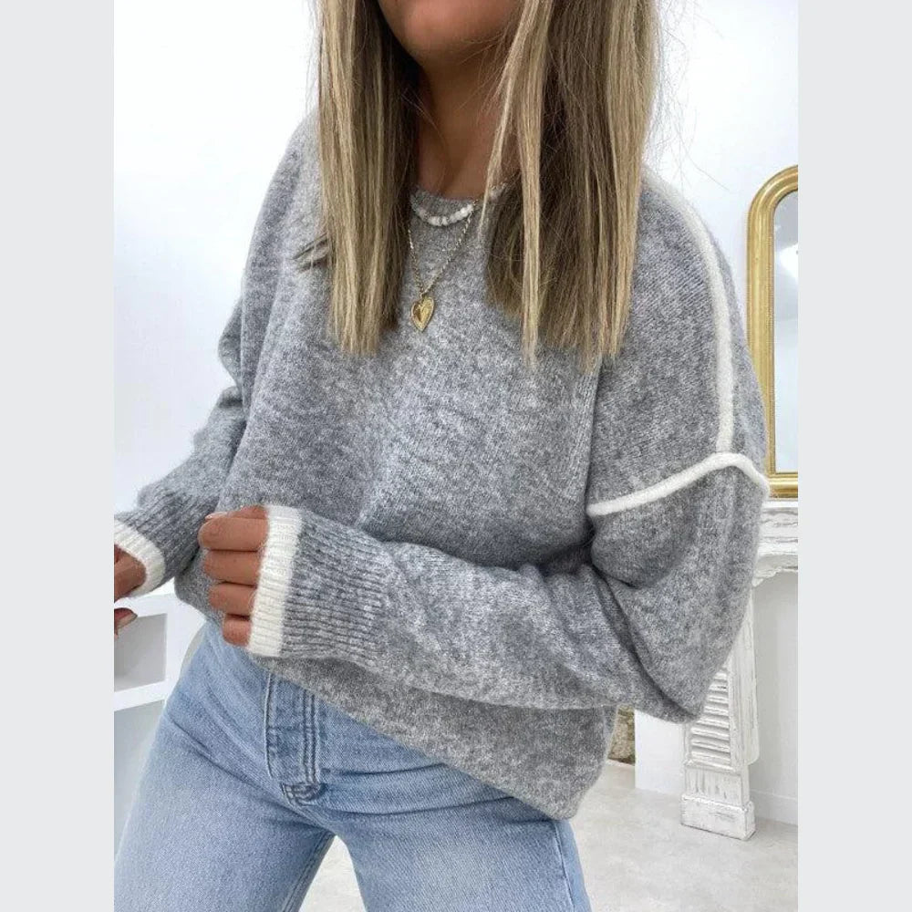 Klassischer Rundhals-Pullover - Svenja