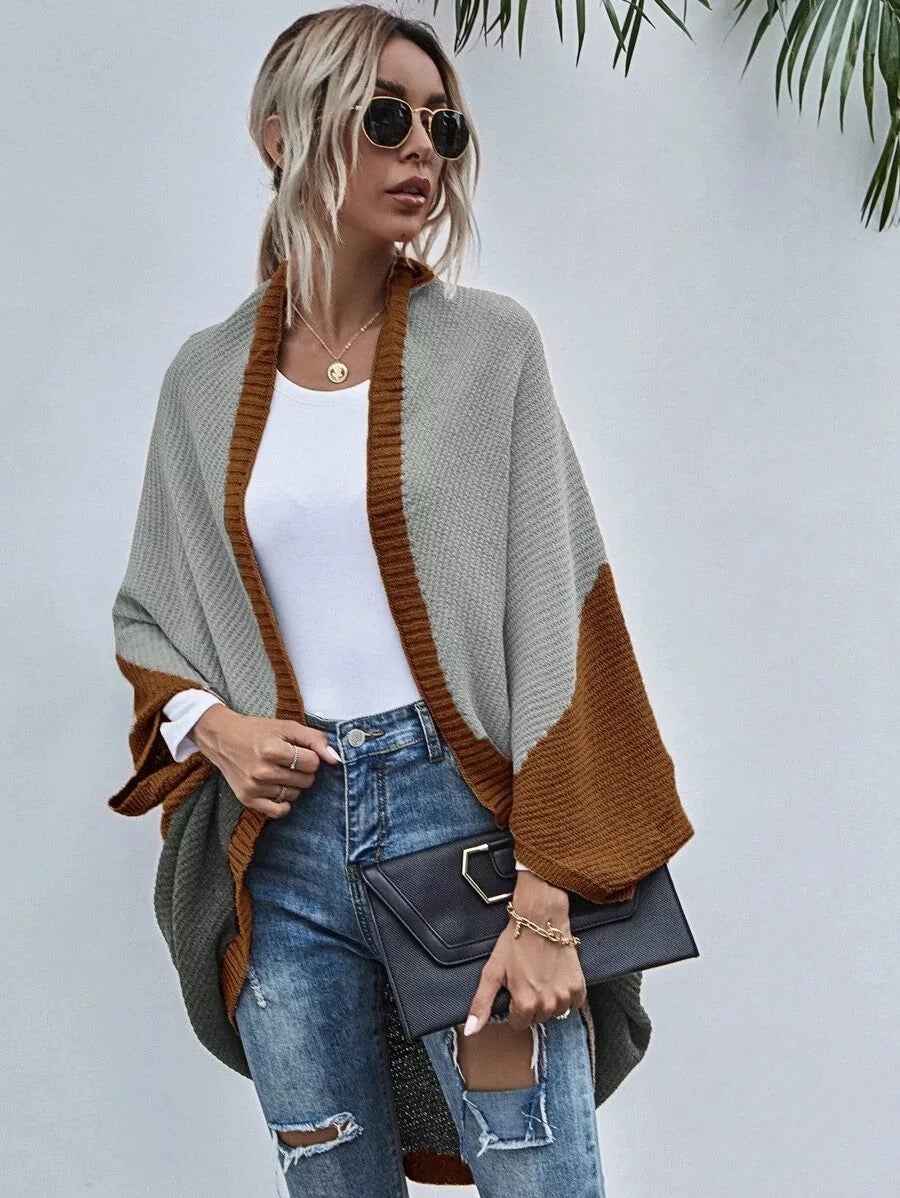 "Minie" Strickcardigan mit Fledermausärmeln