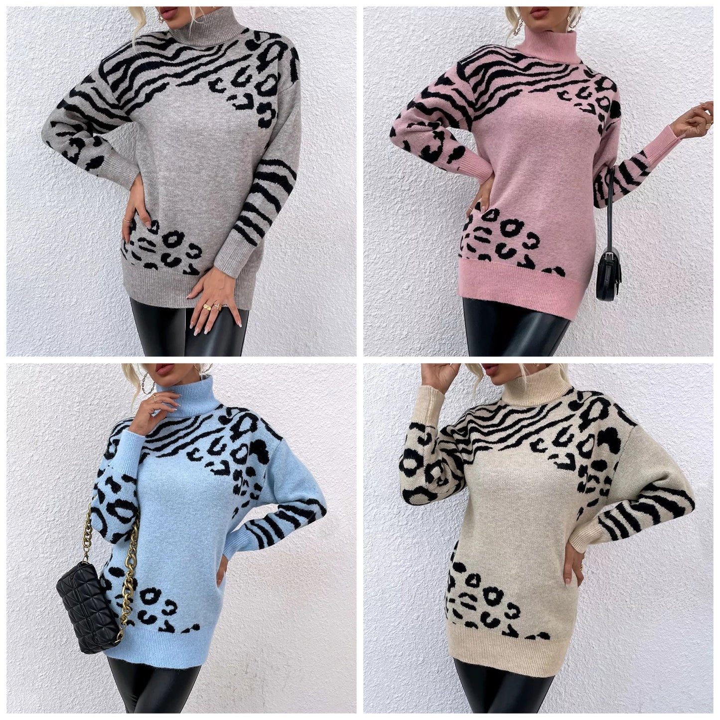 "Alisia" Lässiger Musterpulli