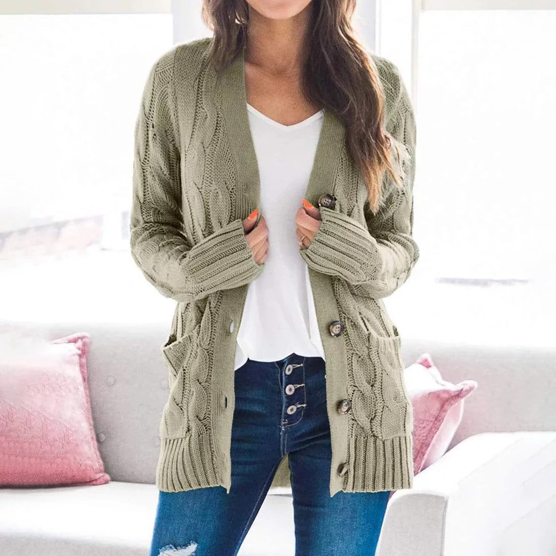 "Regina" Stylische Strickjacke